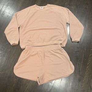 Lunya Peach Cozy Pajama Set